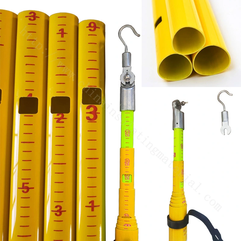 Triangle Fiberglass Portable Height Measurement Rod