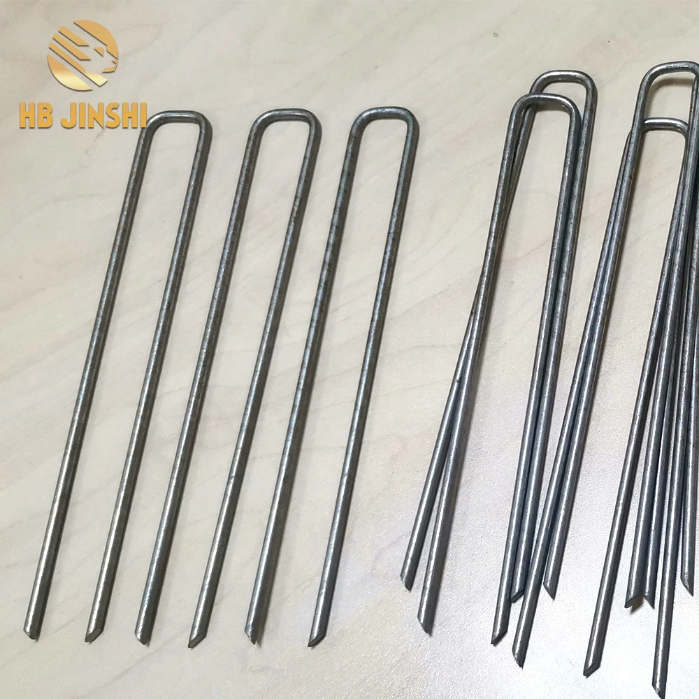 Wholesale Galvanized PVC Powder Coating U Shaped/ U Pin Garden Plant Support Stakes & Metal Ground Stakes